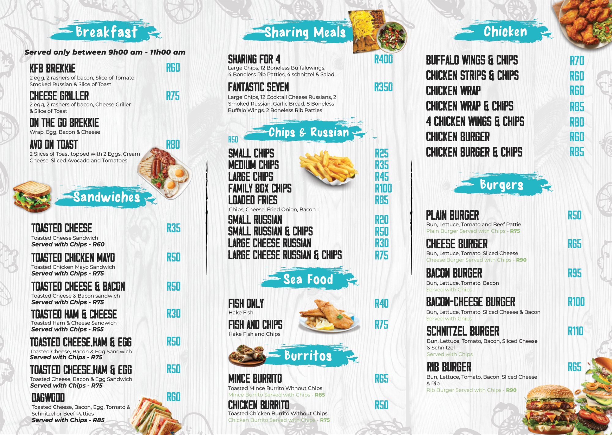 Yellow House - Menu Back Yellow House - Menu Back